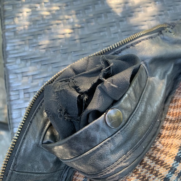 Sea Dream leather black motorcycle jacket Men’s L - Picture 13 of 16